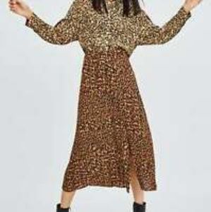 Zara midi skirt with slit